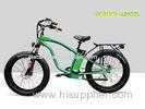 9 Speed 26" X 4.9 Tire Electric Beach Cruiser Bicycle With Rear Carrier Lights MTB Suspension Fork