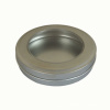 Round seamless lid window cosmetic tin box