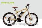 7 Speed Electric Powered Mountain Bike 32Km / H Mid Gear Motor 800 Times Recycle Battery