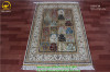 Small Size Single Color Hand Made Carpet Silk Turkey Carpet Decorative Rug