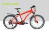 Red Pedal Assist Electric Mountain Bikes 48V 500W Gear Motor Cruiser Bicycle