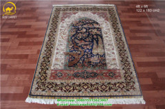 4x6ft Garen Design Life Carpet Complicated Carpet Boteh Handmade Silk carpet 230lines