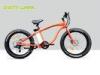 High Powered 48V 26 Inch Electric Beach Bike 750W Orange Aluminum Alloy 6061