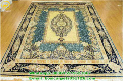 Traditional Turkey Silk Carpet Handmade Silk Rug 5.5x8ft Luxury Home Decor