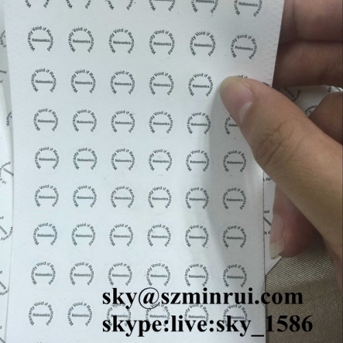 Dia 15mm Strong Adhesive Security Warranty Label Tamper Destructible Paper Sticker for Seal