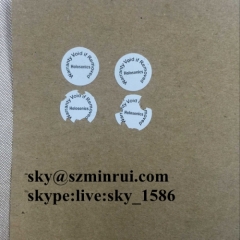 Dia 15mm Strong Adhesive Security Warranty Label Tamper Destructible Paper Sticker for Seal