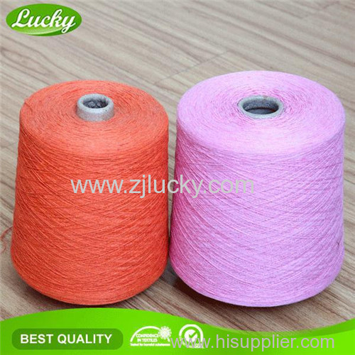 ne16s/2 recycled cotton colorful yarn for weaving towel