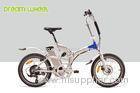 36V 250W Lightweight Electric Folding Bike Full Suspension EN15194 With Shimano Derailleur