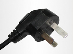 CCC 10A 250V black power plug cord supplier