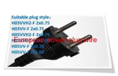 European two power plug cord