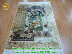 Silk Garden Design Moon Light Silk Carpet 24ft Handmade Perfect Desi Limit Stock Carpet wholesale