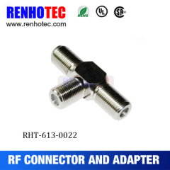 RF Connertor Three F Female Connector Adapter