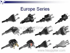 Russia 3 pin plug power wire / cable