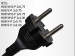 China supplier 250v Standrad 2 3 pin Europe power cord