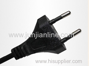Russia 250v Standrad 2 pin plug power cable