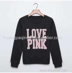 2015Women Hoodies Spring Autumn Sportswear Letter Print Love Pink Hoodies Women Sweatshirts