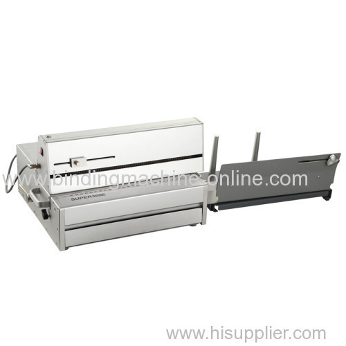 Semi-automatic paper punch machine for comb coil and wire binding