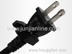 America 125v Standrad 2pin power plug cord