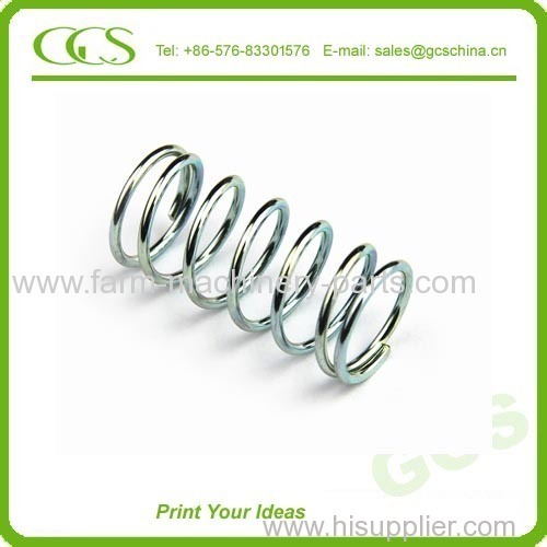 zinc plated tapered spring