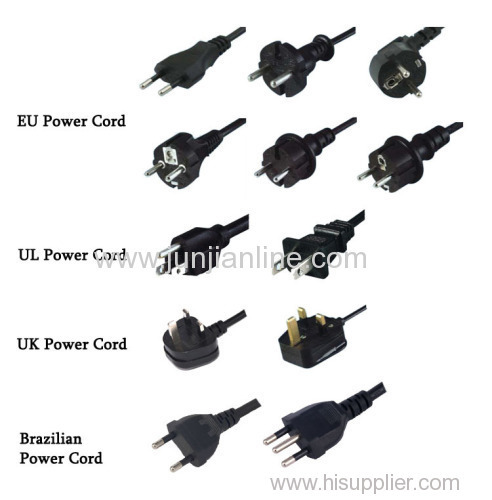 Brazil 250v Standrad 3  plug power cord