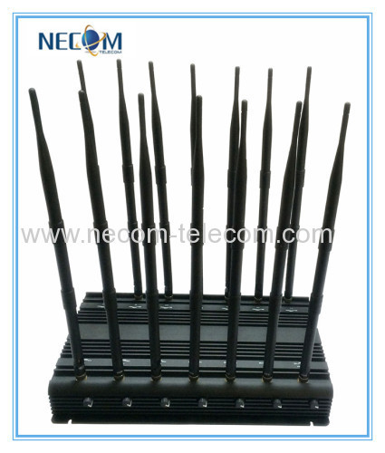 2015 New Desktop 14 Bands 3G CDMA GPS Cell Phone Signal Jammer