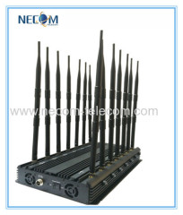 2015 New 14 Bands High Power Portable Jammer Cell Phone Jammer Desktop High Power Phone Signal Jammer/Blocker