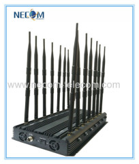 Wholesale Cheap 14 Band Jammer Video Signal Jammer Mobile Phone Signal Jammer for WiFi GPS Lojack VHF UHF Radio