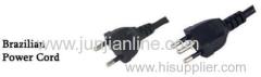 Brazil 250v Standrad power plug wire / cable