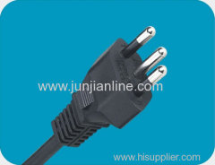 Brazil 250v Standrad power plug wire / cable