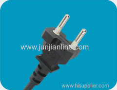 Korea 250v Standrad 2 pin plug power wire /cable