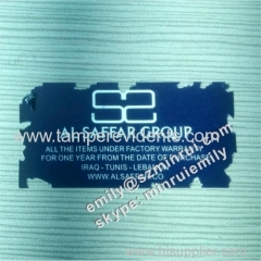 Custom Background Color Printed White Texts Breakable Destructible Eggshell Seal Stickers With Customized Company Name