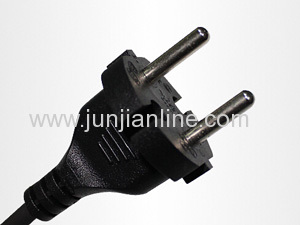 European VDE2 pin power plug cord supplier