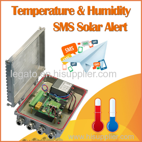 Temperature & Humidity SMS Solar Alert Controller