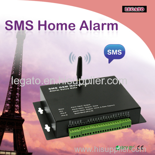 gsm sms alarm on digital or analog input alert.