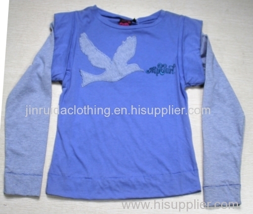 Girls' spring clothing T-shirt