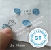 Silver Round Tamper Evident Void Stickers