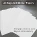 Custom A4 Sheets Brittle Ultra Destructible Label Materials