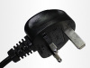 Britain England BSI1363/A 3 pin plug power cord supplier