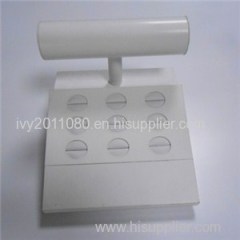 White Plastic Jewelry Display