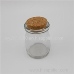 Cork Sealed Glass Pudding Jars