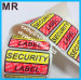 destructible adhesive vinyl labels