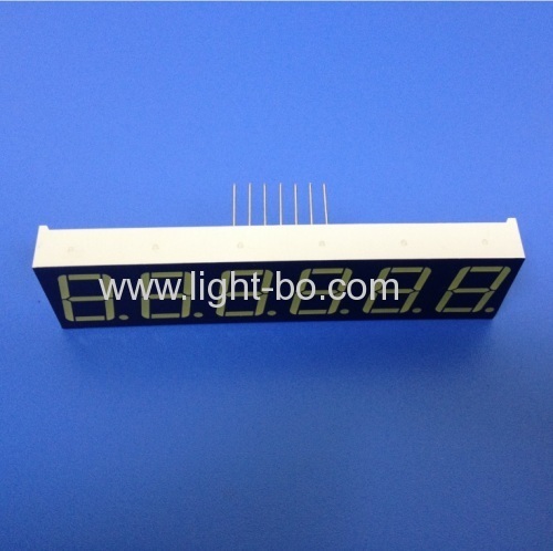 OEM ultra white 6 digit 0.56  common anode 7 segment led display for digital counter