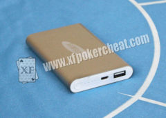 Mobile Power Bank Camera With 3 Lens For Poker Scanner To Scan Side Marks Cards