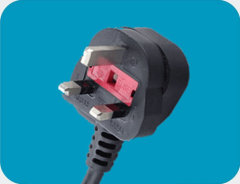 Singapore 3 pin plug power wire / cable