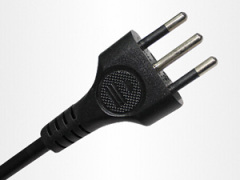 Italy IMQ 2 pin plug power wire / cable