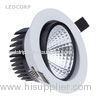 Aluminium 10W Rotatable COB LED Down Ceiling Lights For Art / Accent Lighting