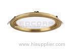 Aluminium 18W Ultra Thin LED Panel Lights Round With Golden / Sliver Cover