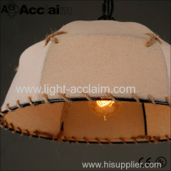 2015 hot selling Fabric Chandelier industrial style lighting industrial pendant lighting