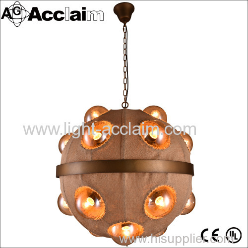 Originality chandelier Fabric pendant lamp Round ball lighting Retro personality lamp