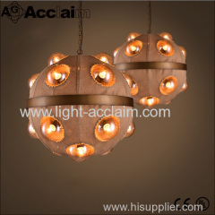 Originality chandelier Fabric pendant lamp Round ball lighting Retro personality lamp